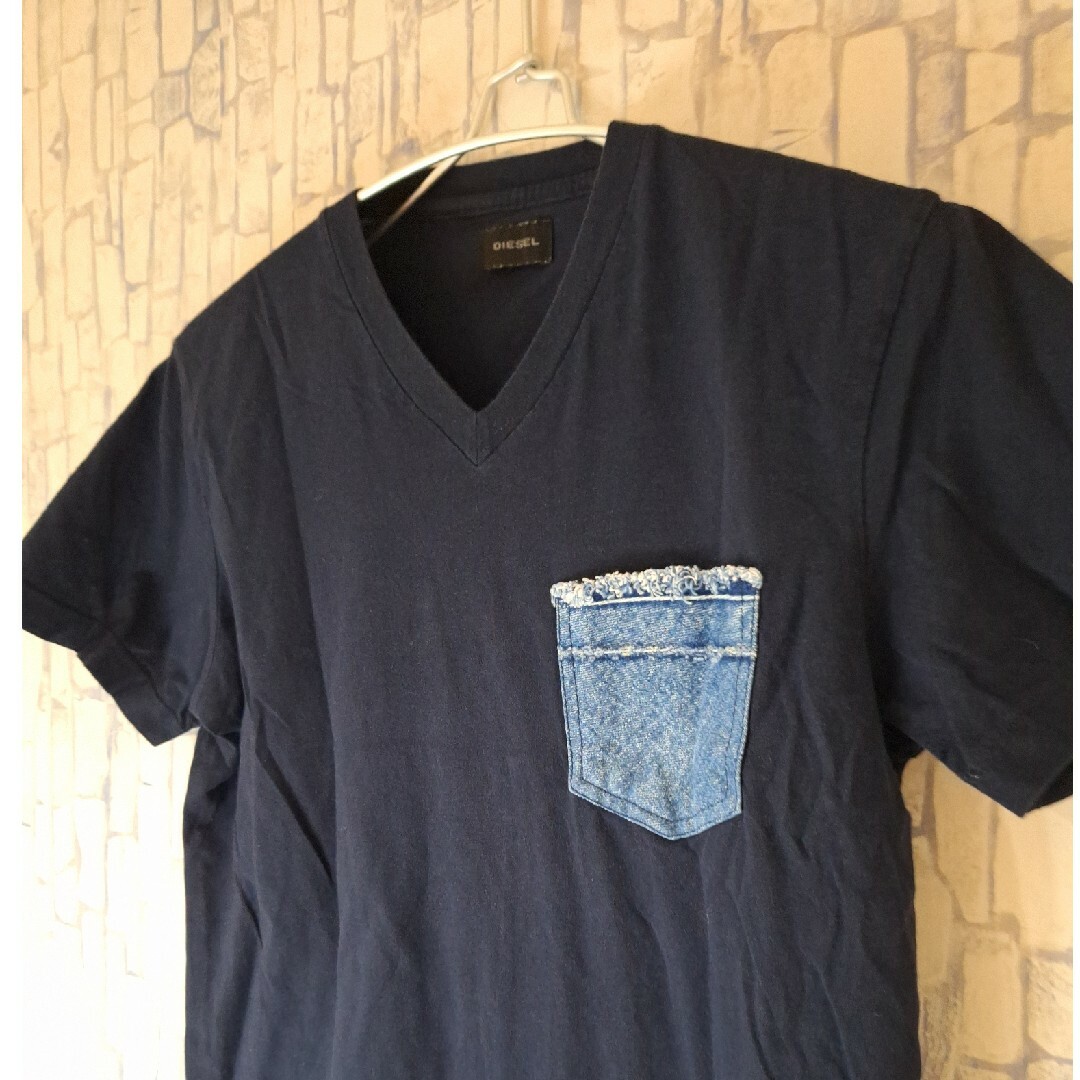 DIESEL(ディーゼル)のDIESEL　ディーゼル　ポケットTシャツ　プラック　XSサイズ メンズのトップス(Tシャツ/カットソー(半袖/袖なし))の商品写真