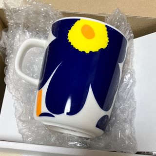 マリメッコ(marimekko)の【marimekko】マグカップ 250ml（ネイビー） マリメッコ(グラス/カップ)