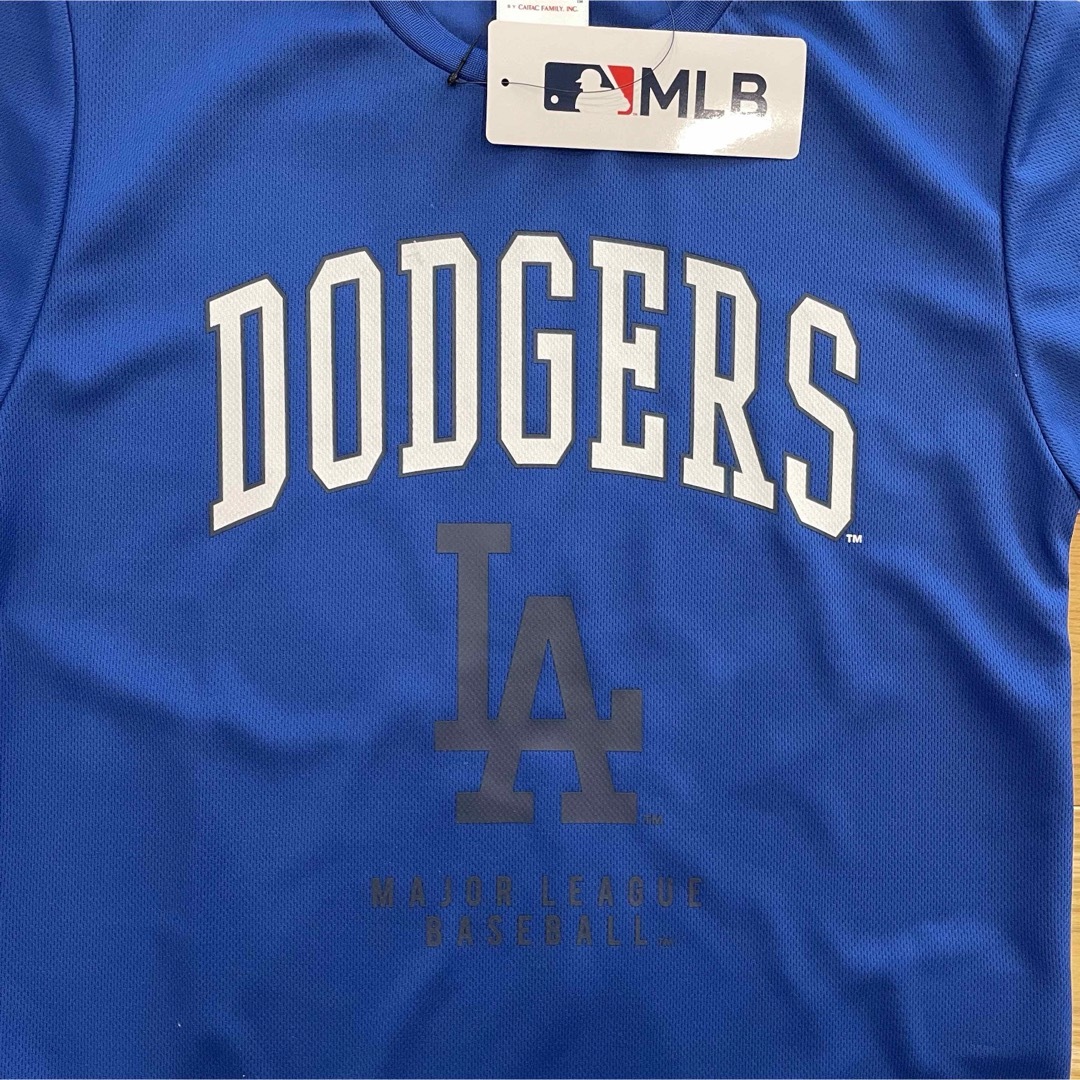 MLB(メジャーリーグベースボール)の【150】MLB公式　ドジャース　メッシュ素材　ドライ半袖Tシャツ●大谷翔平 キッズ/ベビー/マタニティのキッズ服男の子用(90cm~)(Tシャツ/カットソー)の商品写真