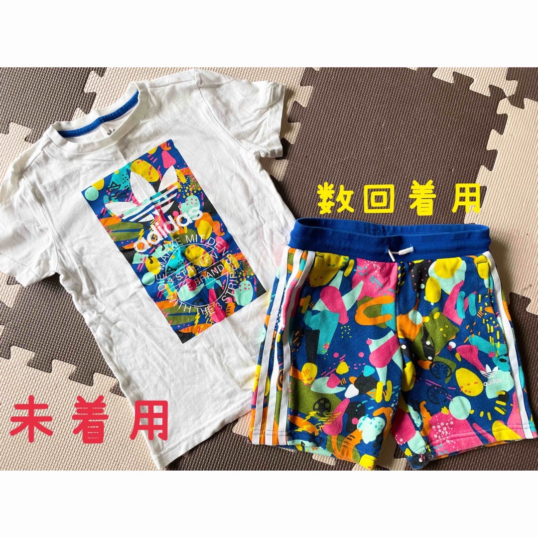 adidas 鋭き セットアップ 上下セット Tシャツ ショートパンツ