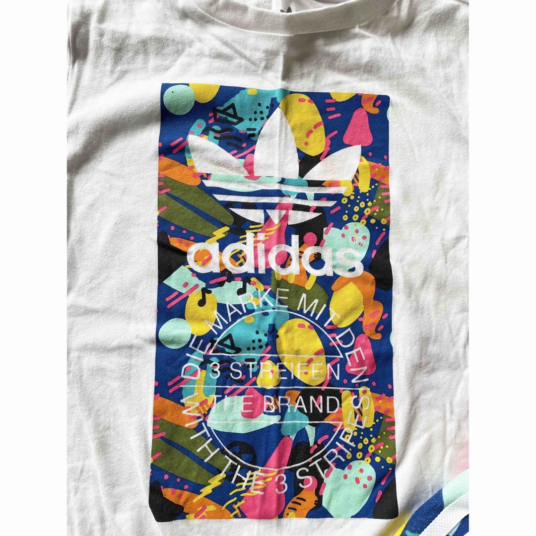 adidas(アディダス)のadidas セットアップ　上下セット　Tシャツ　ショートパンツ　半袖　130 キッズ/ベビー/マタニティのキッズ服男の子用(90cm~)(Tシャツ/カットソー)の商品写真