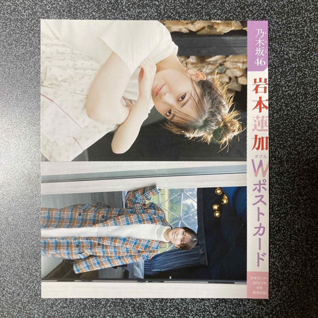 乃木坂46(ノギザカフォーティーシックス)の岩本蓮加　Wポストカード エンタメ/ホビーのタレントグッズ(アイドルグッズ)の商品写真
