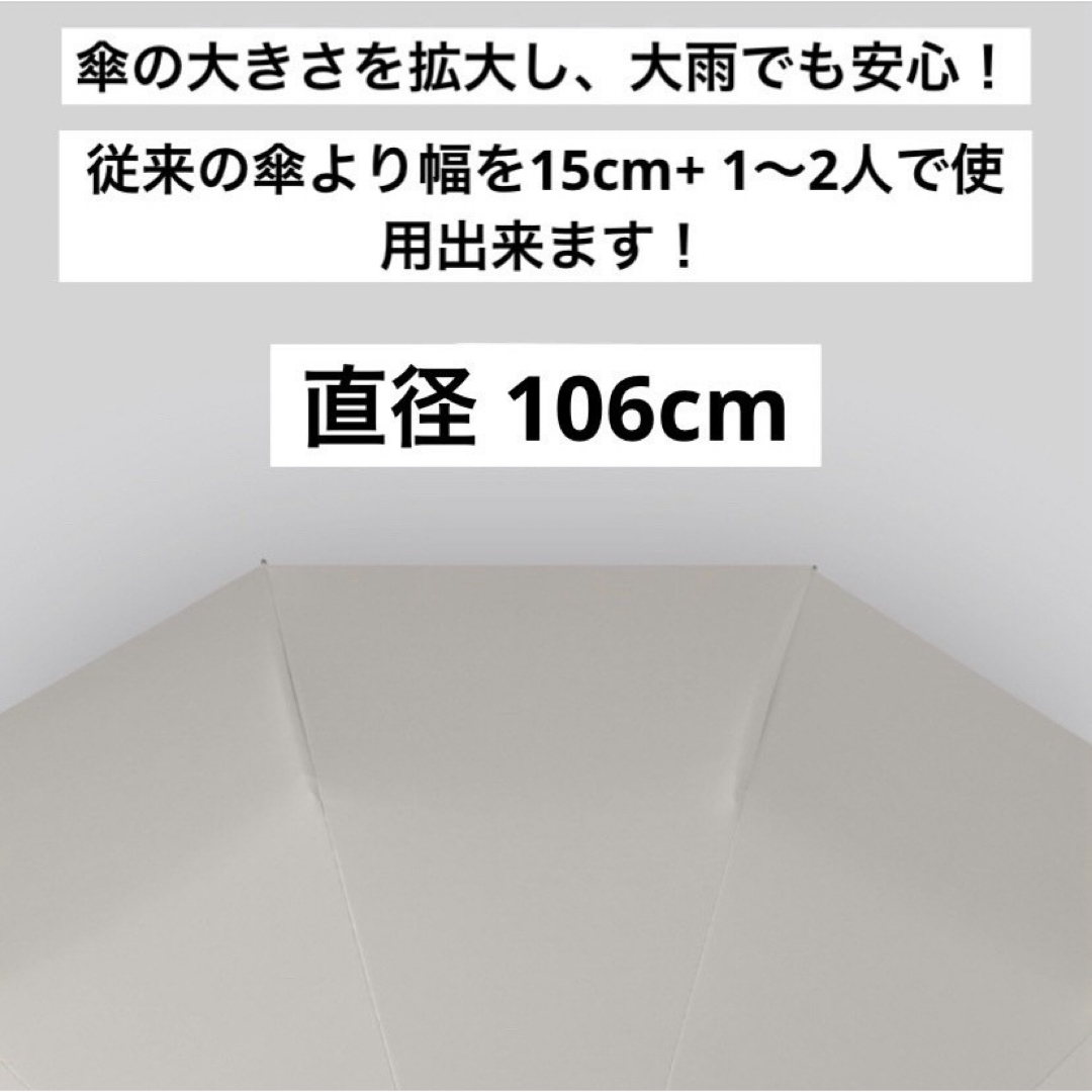 折りたたみ傘 日傘 雨傘　晴雨兼用 UVカット ワンタッチ 自動開閉 24本骨 レディースのファッション小物(傘)の商品写真