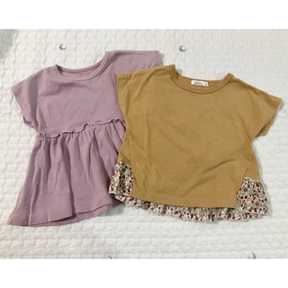 ペアマノン(pairmanon)の半袖　Tシャツ　夏服　女の子　フリル　80センチ　90センチ(Tシャツ/カットソー)