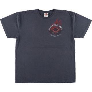 ハーレーダビッドソン(Harley Davidson)の古着 ハーレーダビッドソン Harley-Davidson モーターサイクル バイクTシャツ メンズL /eaa443353(Tシャツ/カットソー(半袖/袖なし))