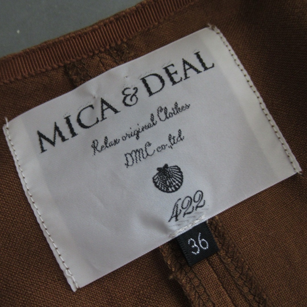 MICA&DEAL(マイカアンドディール)のMICA&DEAL ノースリーブ リネン シャツ セットアップ スカート 36 レディースのフォーマル/ドレス(その他)の商品写真