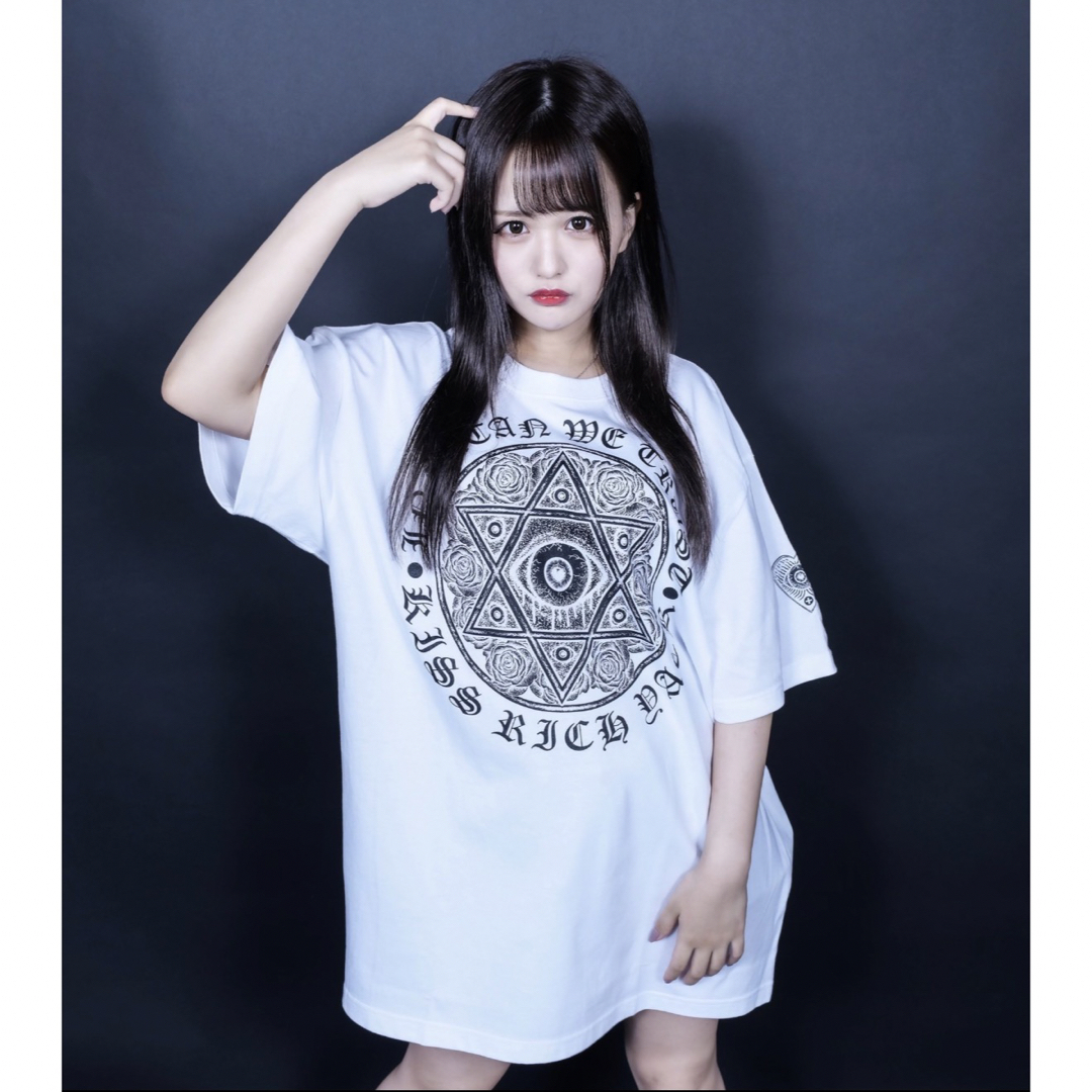 REFLEM(レフレム)のKRY 「TRUST T」ホワイト   新品未開封  BIG Tシャツ レディースのトップス(Tシャツ(半袖/袖なし))の商品写真