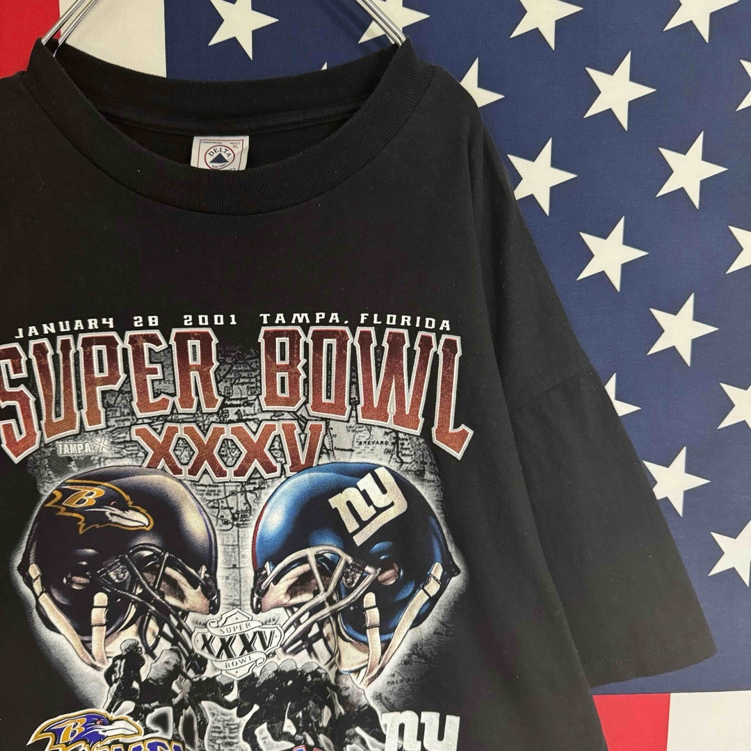 スーパーボウル RAVENS vs GIANTS  半袖Tシャツ XL メンズのトップス(Tシャツ/カットソー(半袖/袖なし))の商品写真