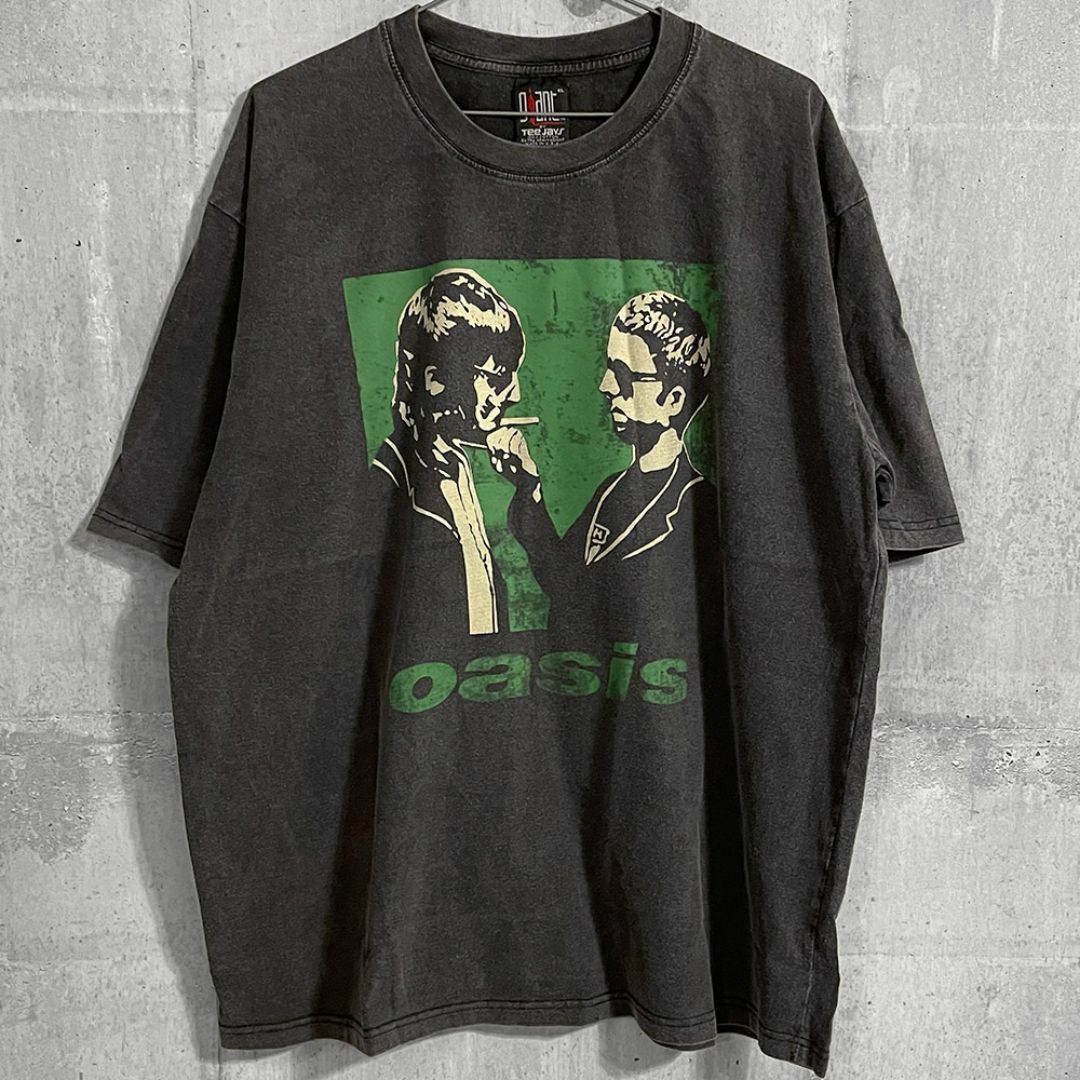oasis オアシス バンド tシャツ リアム ノエル ギャラガー ロックＴ メンズのトップス(Tシャツ/カットソー(半袖/袖なし))の商品写真