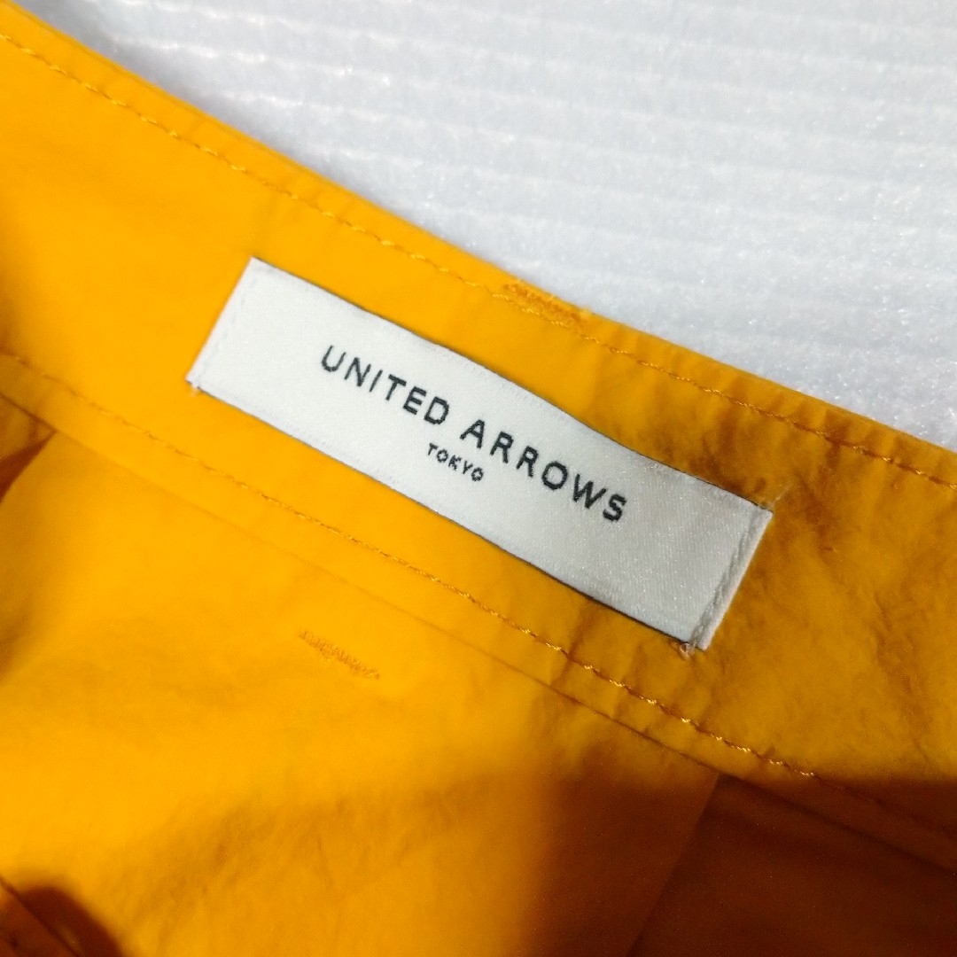 UNITED ARROWS(ユナイテッドアローズ)の【送料込】UNITED ARROWS共ベルト付フレアースカート（黄色） レディースのスカート(ひざ丈スカート)の商品写真