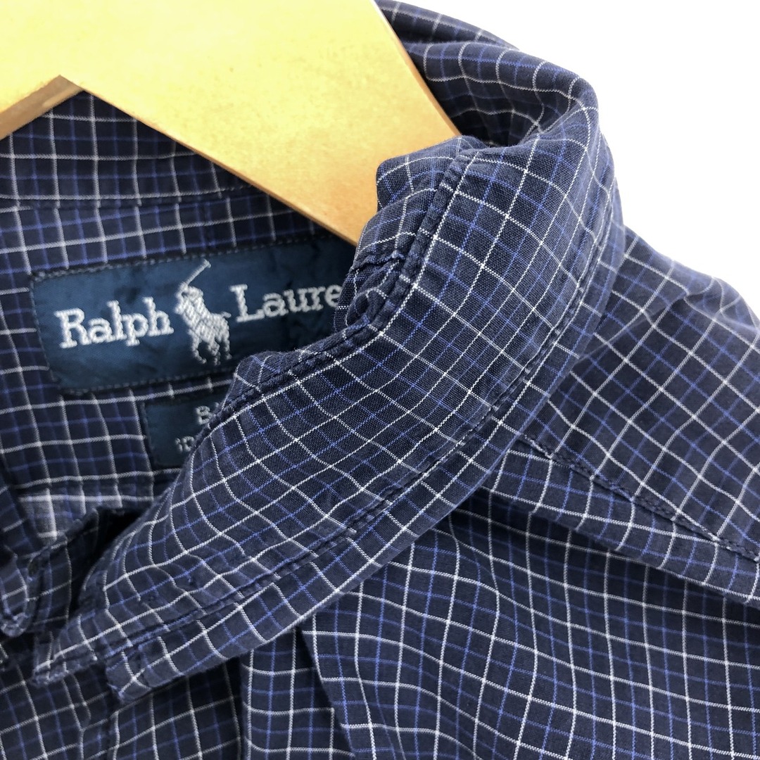 Ralph Lauren(ラルフローレン)の古着 ラルフローレン Ralph Lauren BLAKE 半袖 ボタンダウン チェックシャツ メンズL /eaa443065 メンズのトップス(シャツ)の商品写真