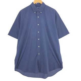 ラルフローレン(Ralph Lauren)の古着 ラルフローレン Ralph Lauren BLAKE 半袖 ボタンダウン チェックシャツ メンズL /eaa443065(シャツ)