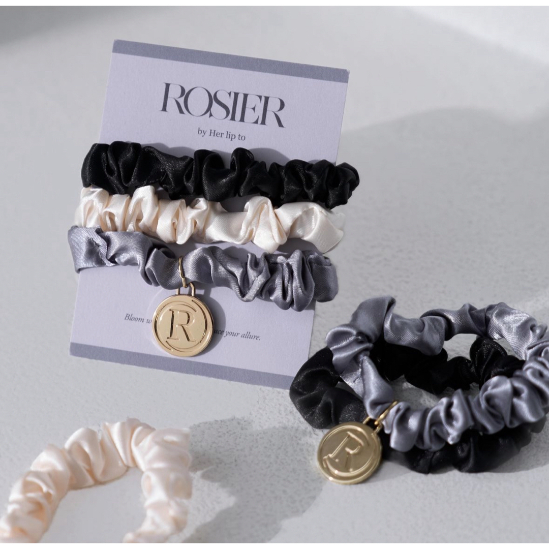 ROSIER 限定ノベルティ Scrunchies Set 新色 レディースのヘアアクセサリー(ヘアゴム/シュシュ)の商品写真