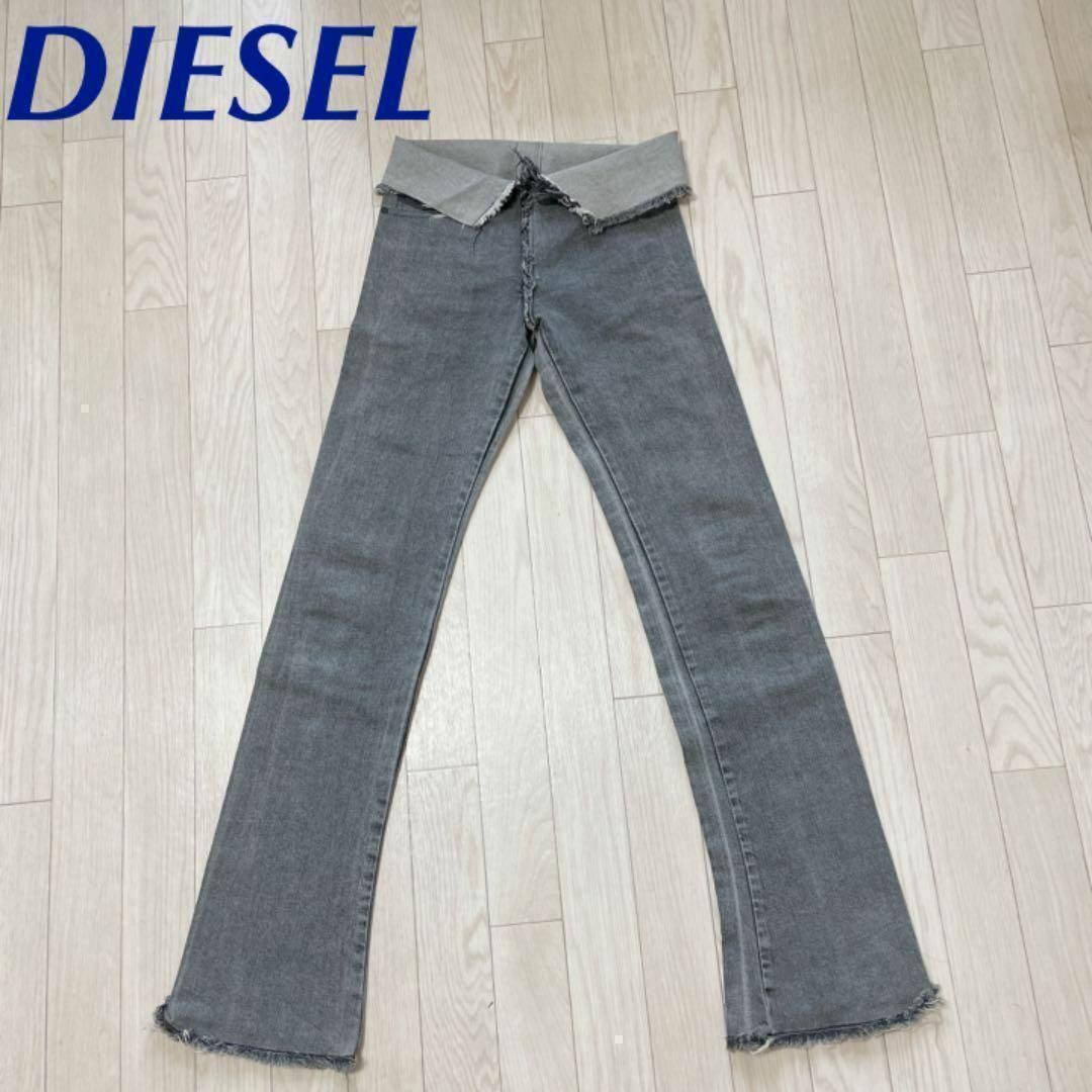 DIESEL(ディーゼル)のレア！ DIESEL ストレッチ ブラック デニム レディースのパンツ(デニム/ジーンズ)の商品写真