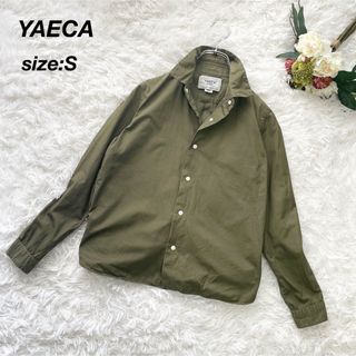 YAECA ヤエカ 長袖シャツ ブラウス サイドポケット付き オリーブS