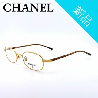 シャネル(CHANEL)のシャネル 2006 c.102 ココマーク メガネ 眼鏡フレーム ゴールド(サングラス/メガネ)