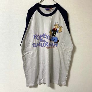 古着コーデ ゆったり✨ POPEYE ポパイ トップス メンズ(Tシャツ/カットソー(半袖/袖なし))