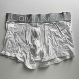 カルバンクライン(Calvin Klein)のカルバンクライン　メンズボクサー　M(S) ホワイト　白ボクサー　インナー下着(ボクサーパンツ)