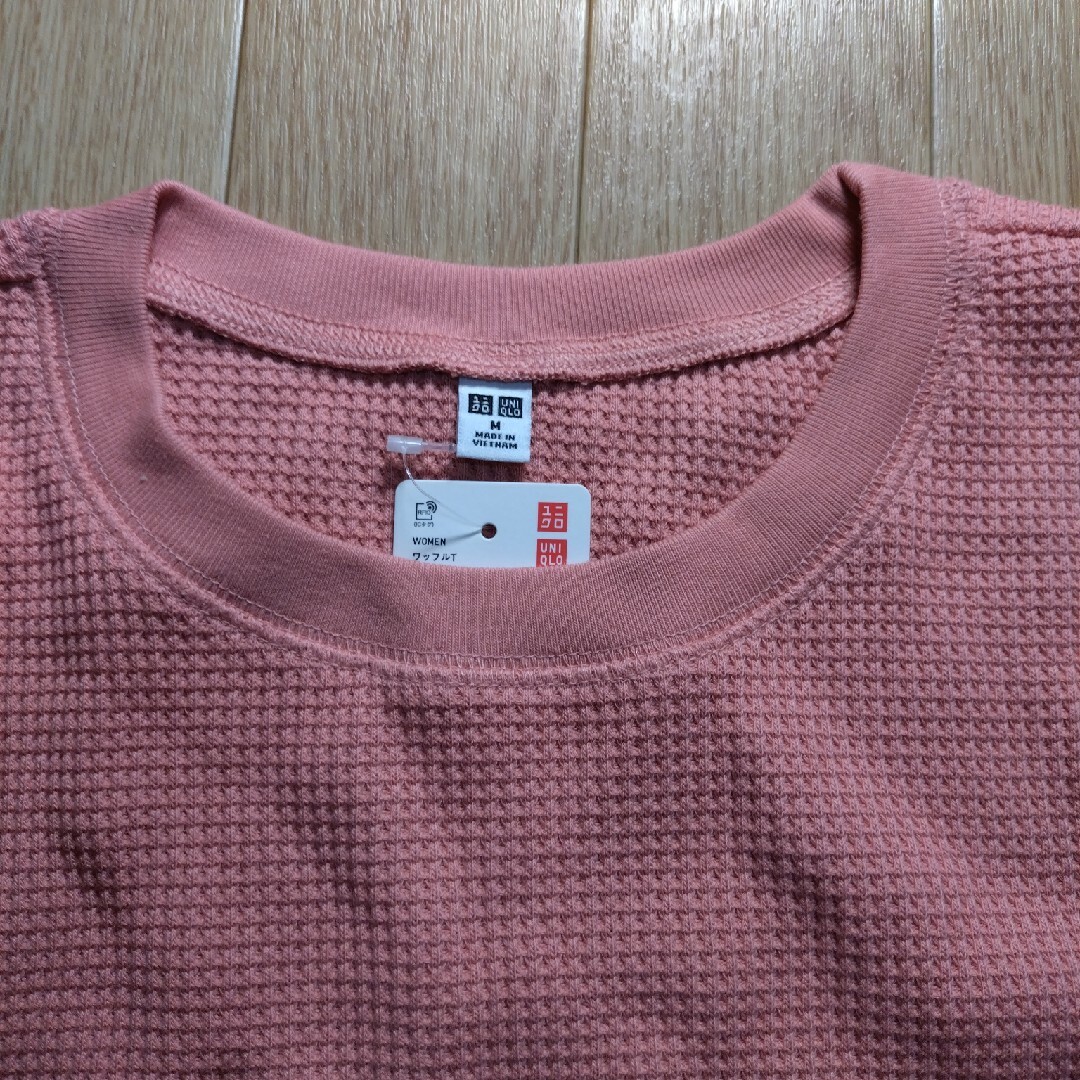 UNIQLO(ユニクロ)のノースリーブ　ワッフルＴシャツ レディースのトップス(Tシャツ(半袖/袖なし))の商品写真