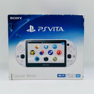 プレイステーションヴィータ(PlayStation Vita)の【美品】SONY PSVITA PCH-2000 ZA22 グレイシャーホワイト(携帯用ゲーム機本体)