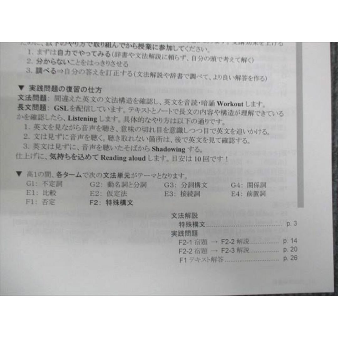 WM29-039 Gnoble Term F 高1年 英語 F1/F2 2021 計2冊 04s0B エンタメ/ホビーの本(語学/参考書)の商品写真