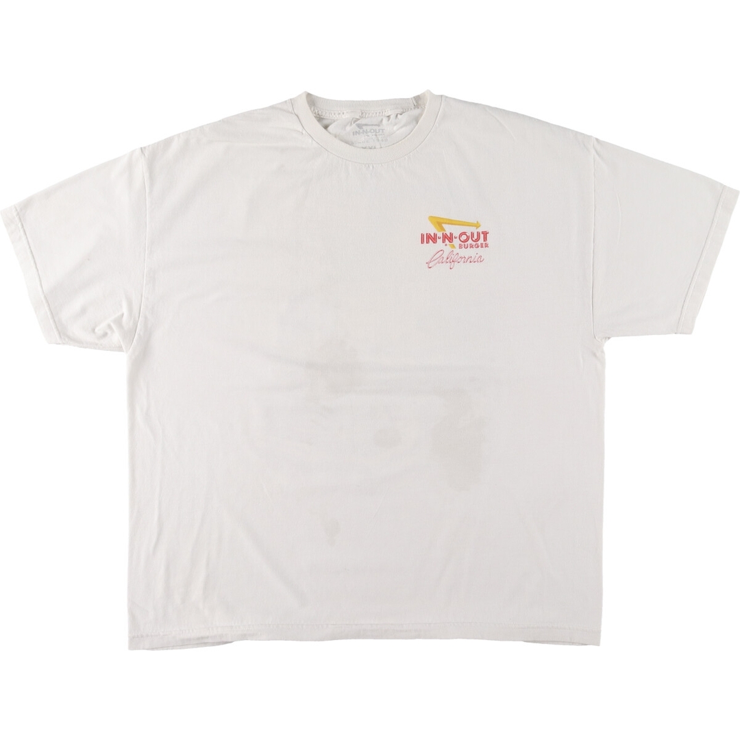 古着 IN-N-OUT BURGER バックプリント アドバタイジングTシャツ メンズXXL /eaa446351 メンズのトップス(Tシャツ/カットソー(半袖/袖なし))の商品写真
