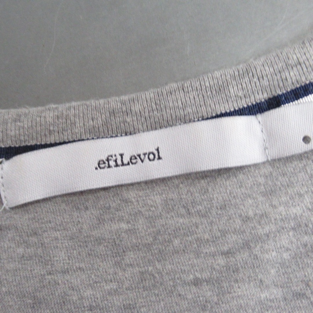 .efiLevol(エフィレボル)のEFILEVOL ショートスリーブ コットン カットソー Tシャツ トップス M メンズのトップス(Tシャツ/カットソー(半袖/袖なし))の商品写真