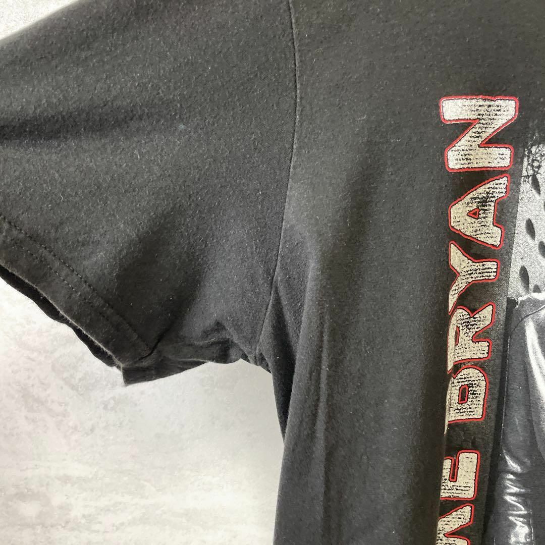 音楽系Ｔシャツ　サイズＬ　ルークブライアン　黒ブラック　両面ロゴ　メンズ　古着 メンズのトップス(Tシャツ/カットソー(半袖/袖なし))の商品写真