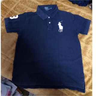 ポロ(POLO（RALPH LAUREN）)のポロラルフローレン ポロシャツ ビッグポニー　ネイビー　3 デカロゴ(ポロシャツ)