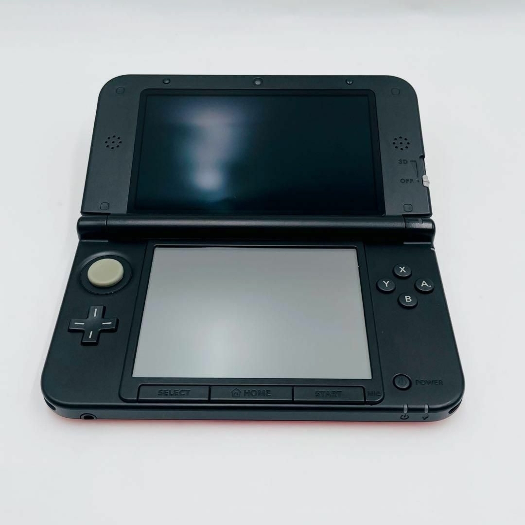 ニンテンドー3DS(ニンテンドー3DS)の【美品】NINTENDO 3DS LL レッド × ブラック 生産終了品 エンタメ/ホビーのゲームソフト/ゲーム機本体(携帯用ゲーム機本体)の商品写真