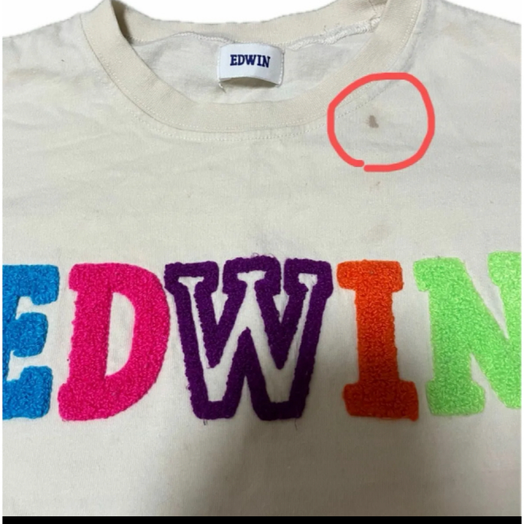 EDWIN(エドウィン)のエドウィン　Tシャツ　120サイズ　ベージュ キッズ/ベビー/マタニティのキッズ服男の子用(90cm~)(Tシャツ/カットソー)の商品写真