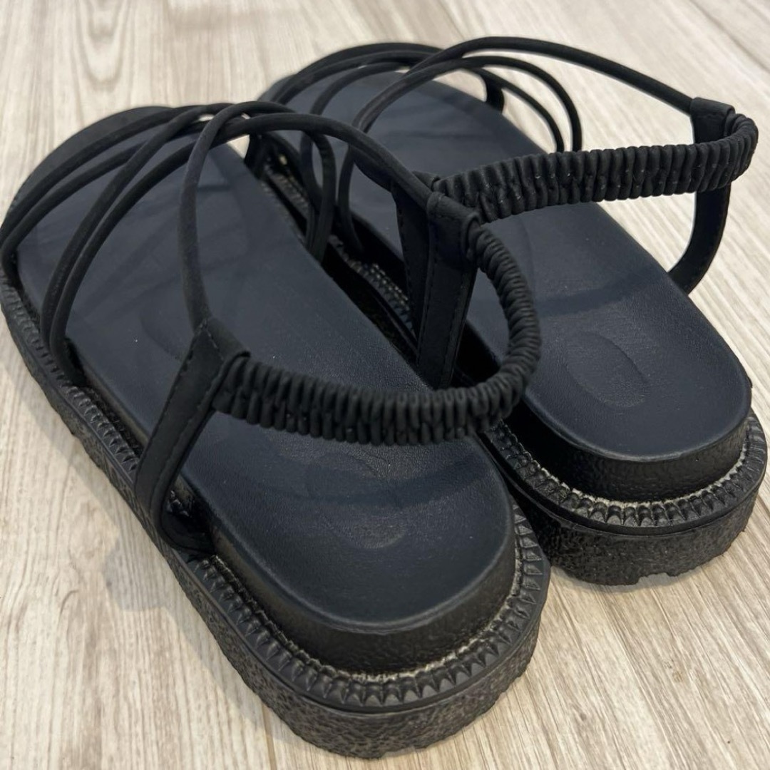 JUNOAH(ジュノア)のジュノア レースアップサンダル レディースの靴/シューズ(サンダル)の商品写真
