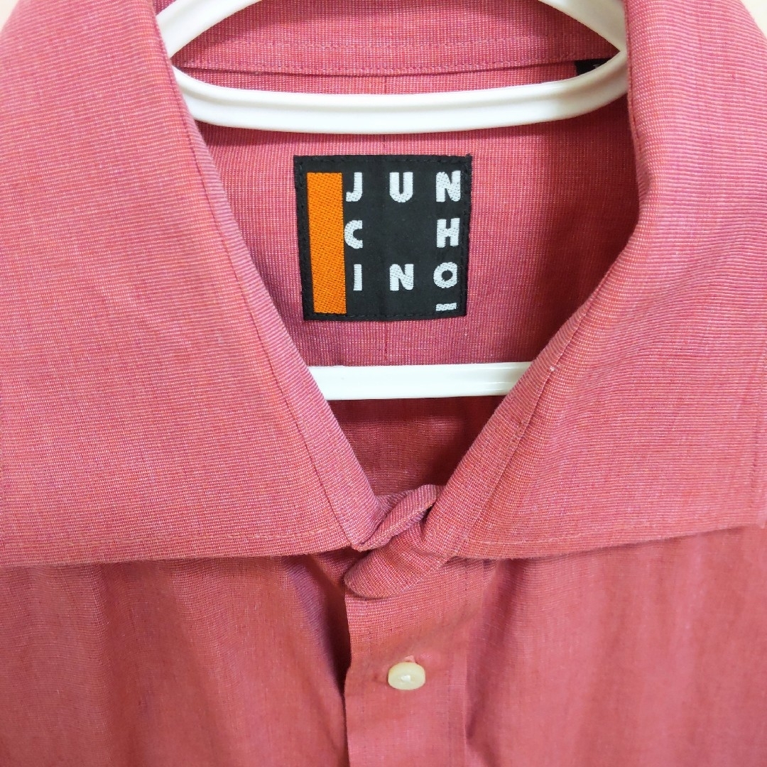 JUNCHINO(ジュンキーノ)のメンズ  JUNCHINO ジュンキーノ カラーカッターシャツ ピンク メンズのトップス(シャツ)の商品写真