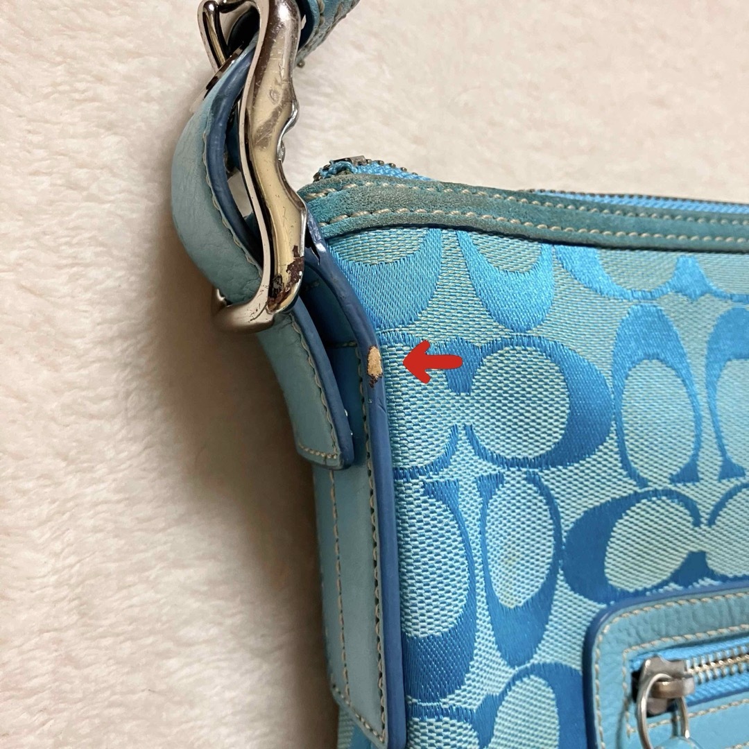 COACH(コーチ)のCOACH シグネイチャー キャンバス/ レザー ショルダーバッグ 〔9362〕 レディースのバッグ(ショルダーバッグ)の商品写真