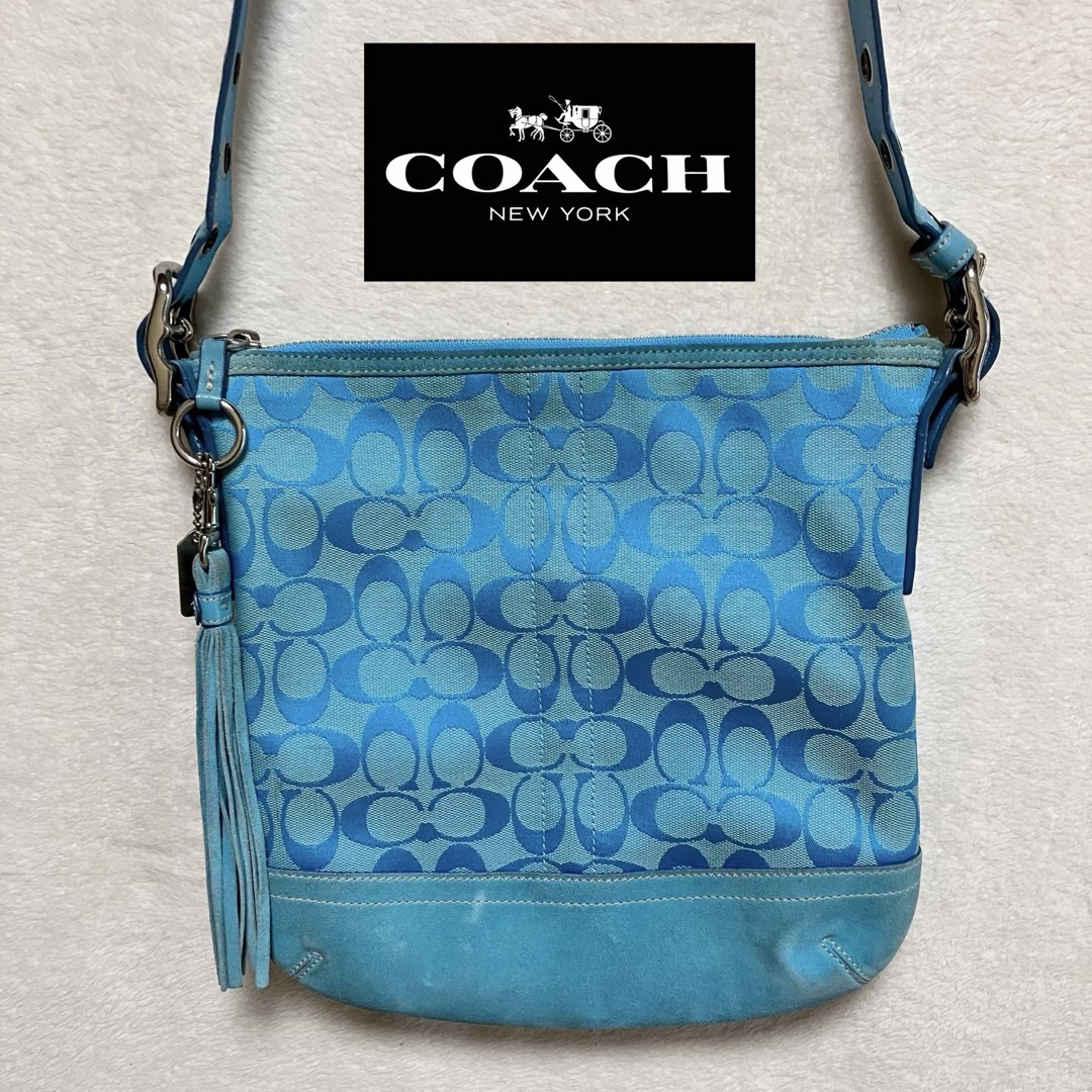 COACH(コーチ)のCOACH シグネイチャー キャンバス/ レザー ショルダーバッグ 〔9362〕 レディースのバッグ(ショルダーバッグ)の商品写真