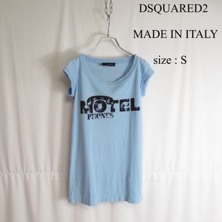 DSQUARED2 半袖 プリント Tシャツ カットソー イタリア製 モード S