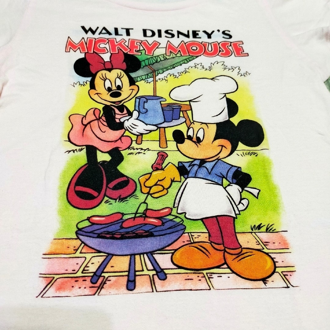 Disney(ディズニー)のユニクロ ディズニー ミッキー ミニー Tシャツ キッズ/ベビー/マタニティのキッズ服女の子用(90cm~)(Tシャツ/カットソー)の商品写真