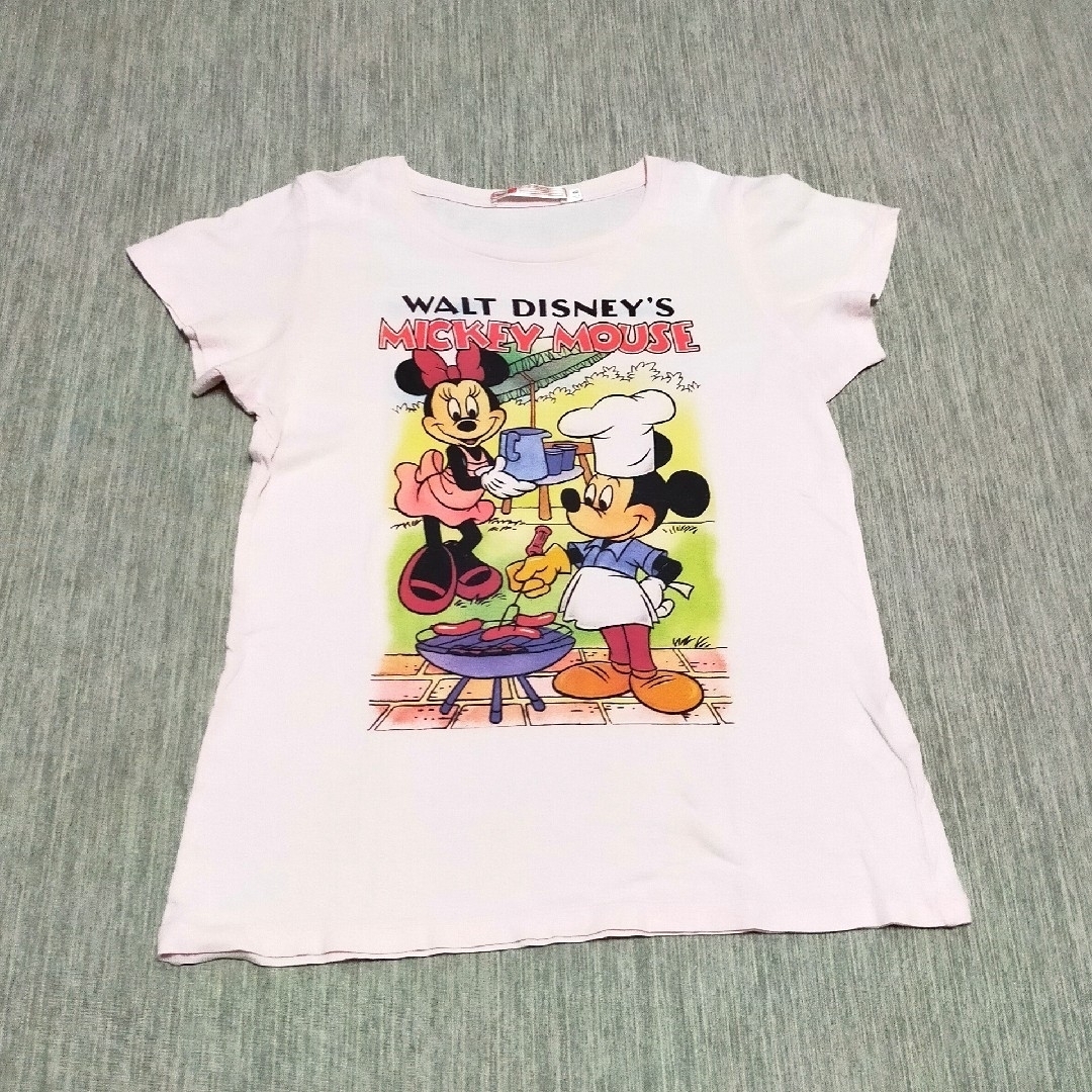 Disney(ディズニー)のユニクロ ディズニー ミッキー ミニー Tシャツ キッズ/ベビー/マタニティのキッズ服女の子用(90cm~)(Tシャツ/カットソー)の商品写真