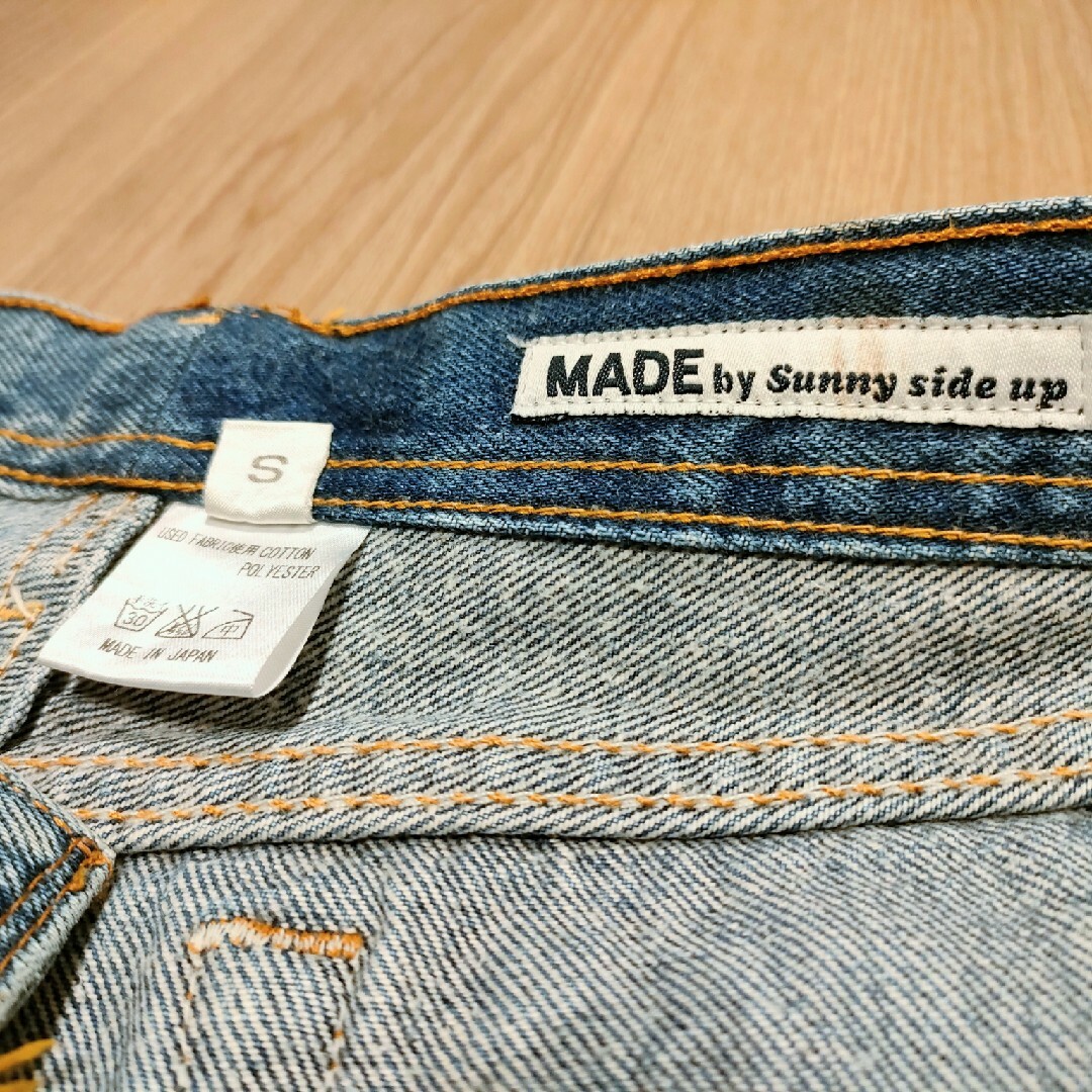 MADE by Sunny side up サニーサイドアップ リメイクジーンズ メンズのパンツ(デニム/ジーンズ)の商品写真