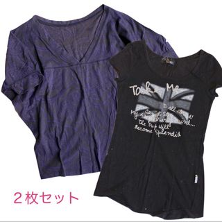 セシルマクビー(CECIL McBEE)のCECIL McBEE＆AUTRETON カットソー２枚セット(Tシャツ(半袖/袖なし))