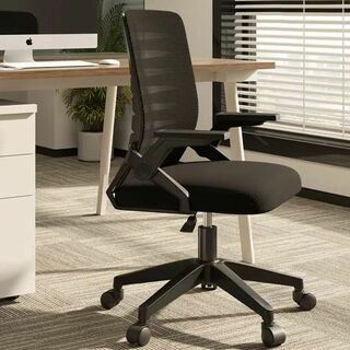 【色: ブラック】パソコンチェア オフィスチェア 学習椅子 人間工学設計 通気性(オフィスチェア)