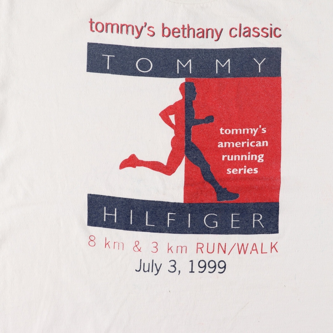 TOMMY HILFIGER(トミーヒルフィガー)の古着 90年代 トミーヒルフィガー TOMMY HILFIGER 半袖 プリントTシャツ USA製 メンズL ヴィンテージ /eaa443383 メンズのトップス(Tシャツ/カットソー(半袖/袖なし))の商品写真