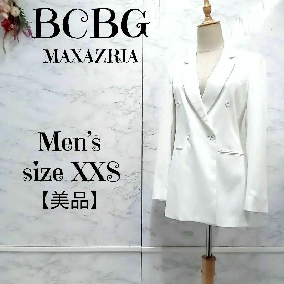 BCBGMAXAZRIA(ビーシービージーマックスアズリア)の【美品】BCBG MAXAZRIA ダブルブレストブレザー ジャケット メンズのジャケット/アウター(テーラードジャケット)の商品写真