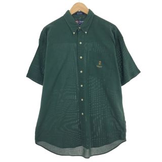 ラルフローレン(Ralph Lauren)の古着 90年代 ラルフローレン Ralph Lauren CHAPS チャップス 半袖 ボタンダウンシャツ メンズL ヴィンテージ /eaa443751(シャツ)