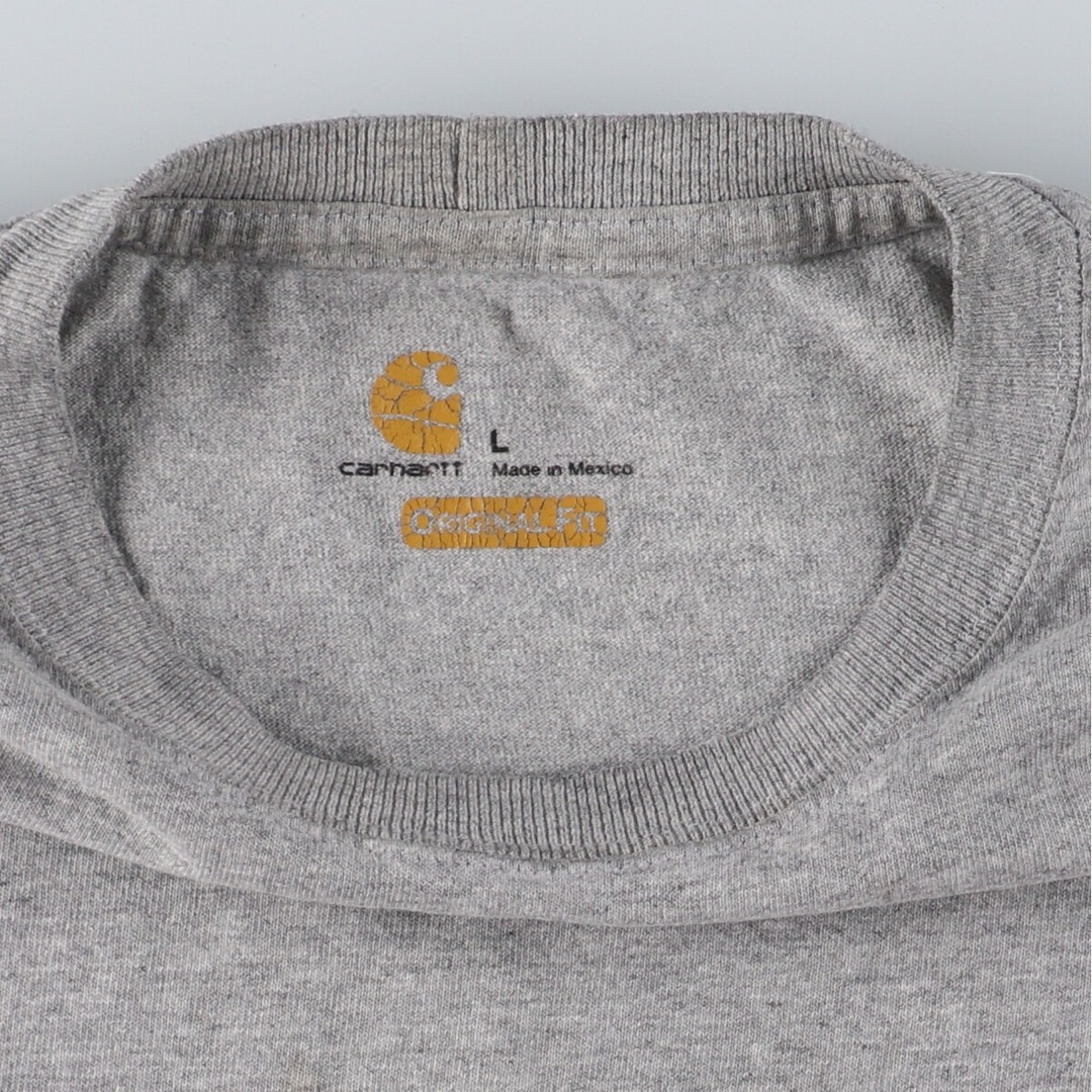 carhartt(カーハート)の古着 カーハート Carhartt ORIGINAL FIT 半袖 ワンポイントロゴポケットTシャツ メンズL /eaa443375 メンズのトップス(Tシャツ/カットソー(半袖/袖なし))の商品写真