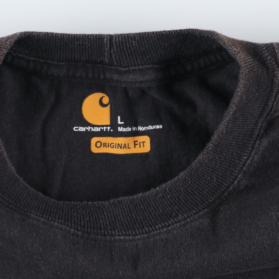 carhartt(カーハート)の古着 カーハート Carhartt ORIGINAL FIT 半袖 ワンポイントロゴポケットTシャツ メンズL /eaa443377 メンズのトップス(Tシャツ/カットソー(半袖/袖なし))の商品写真