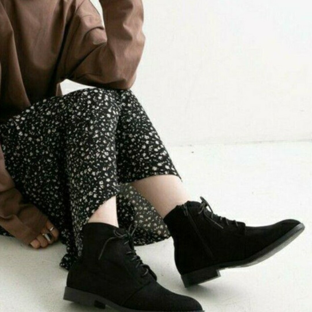 JEANASIS/ショートブーツ M/23.5cm ブラック☆ 新品　モード系。 レディースの靴/シューズ(ブーツ)の商品写真