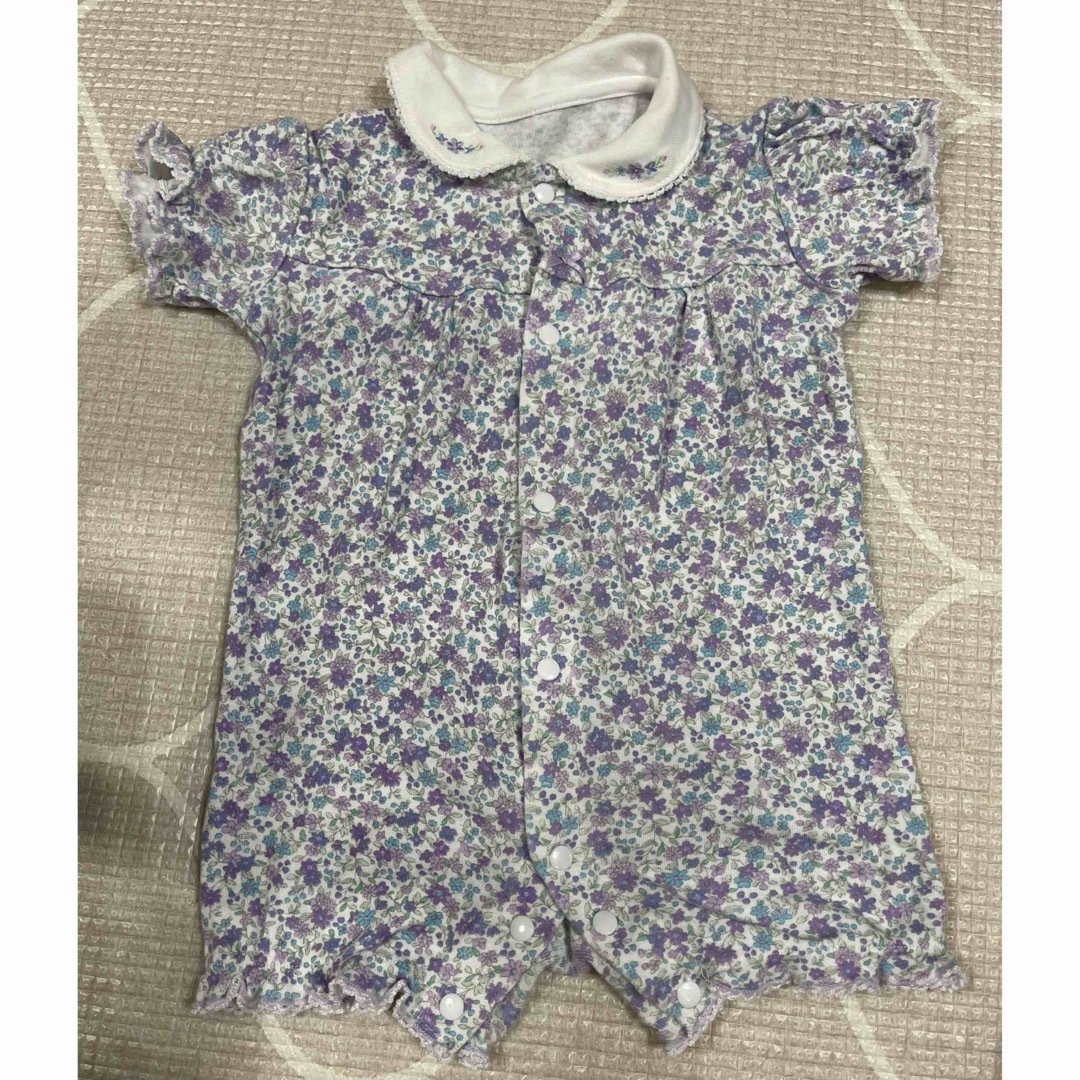 motherways(マザウェイズ)のマザウェイズ　半袖ロンパース2枚セット69cm キッズ/ベビー/マタニティのベビー服(~85cm)(ロンパース)の商品写真