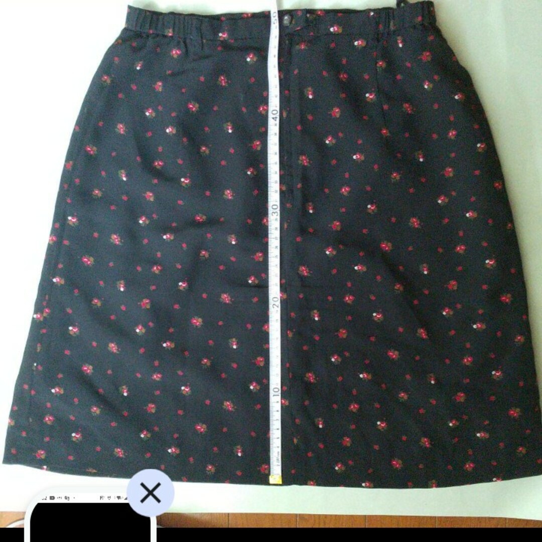 台形かわいいプリントスカート  ウエスト     69cm レディースのスカート(ひざ丈スカート)の商品写真