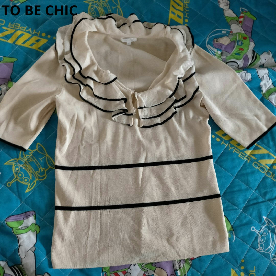 TO BE CHIC(トゥービーシック)のTO BE CHIC フリルカラートップス レディースのトップス(カットソー(半袖/袖なし))の商品写真